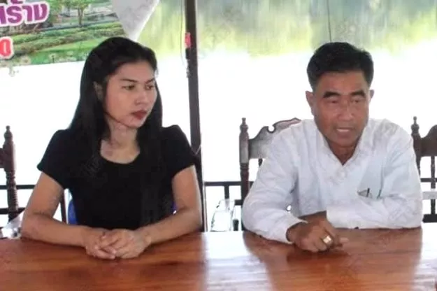 58 year old tambon prasert with his newest wife 27 year old nam fon photo courtesy buriram times 58 year old tambon prasert with his newest wife 27 year old nam fon photo courtesy buriram times