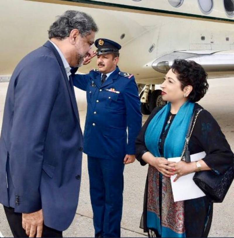 pm shahid khaqan abbasi arrives in new york photo radio pakistan