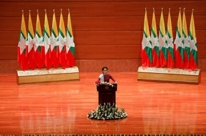 myanmar s suu kyi condemns abuses in rakhine but silent on army role