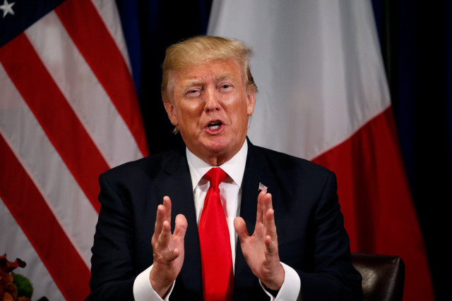 us president donald trump speaks during a meeting with french president emmanuel macron in new york photo reuters us president donald trump speaks during a meeting with french president emmanuel macron in new york photo reuters