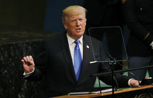 us president donald trump addresses the 72nd united nations general assembly at un headquarters in new york us september 19 2017 photo reuters shannon stapleton