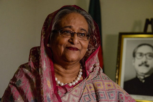 bangladesh 039 s prime minister sheikh hasina wazed speaks with a reporter during the united nations general assembly in new york city us september 18 2017 photo reuters bangladesh 039 s prime minister sheikh hasina wazed speaks with a reporter during the united nations general assembly in new york city us september 18 2017 photo reuters