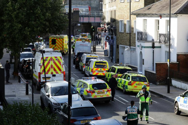 police vehicles line the street near parsons green tube station in london reuters kevin coombs police vehicles line the street near parsons green tube station in london reuters kevin coombs