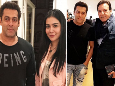 humaima malick and javed sheikh are star struck on meeting salman khan humaima malick and javed sheikh are star struck on meeting salman khan