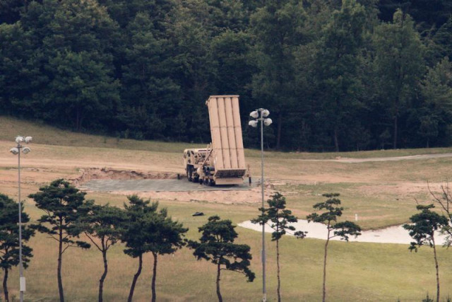 terminal high altitude area defense thaad interceptor is seen in seongju south korea photo reuters terminal high altitude area defense thaad interceptor is seen in seongju south korea photo reuters