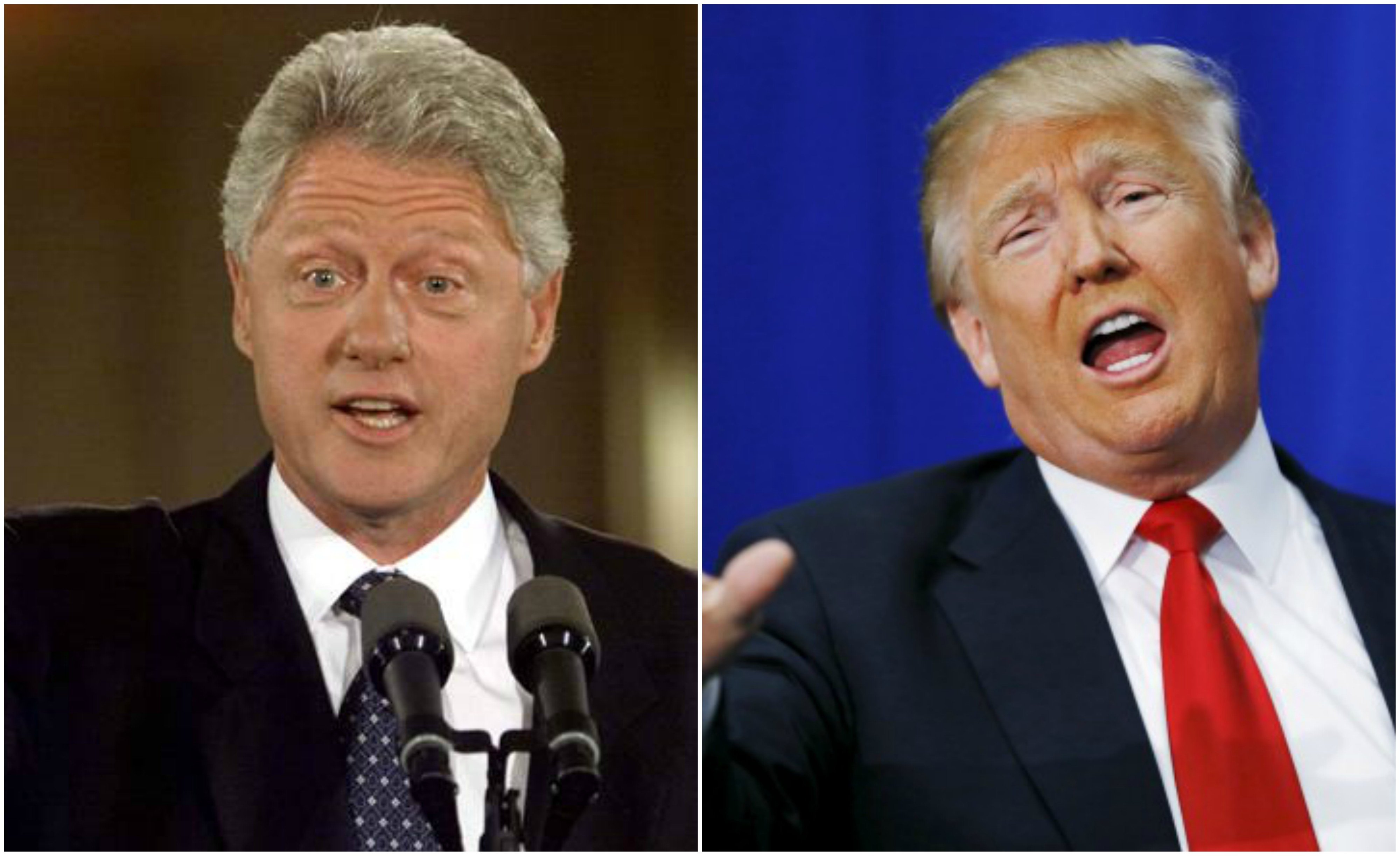 former president bill clinton and current president donald trump photo reuters