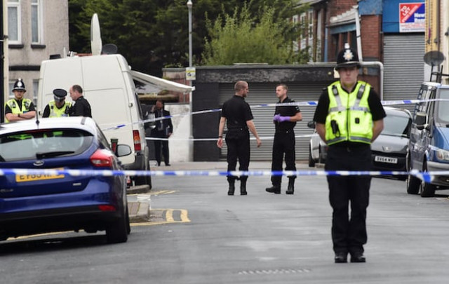 officers stand behind police cordon after three men were arrested in connection with an explosion on the london underground in newport wales britain september 20 2017 reuters rebecca naden officers stand behind police cordon after three men were arrested in connection with an explosion on the london underground in newport wales britain september 20 2017 reuters rebecca naden