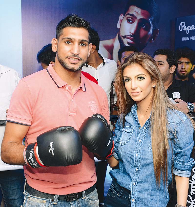 amir khan and faryal makhdoom photo courtesy faisal farooqui