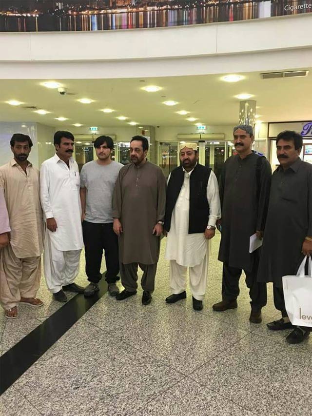 right after arrival ghazain marri arrested from quetta airport