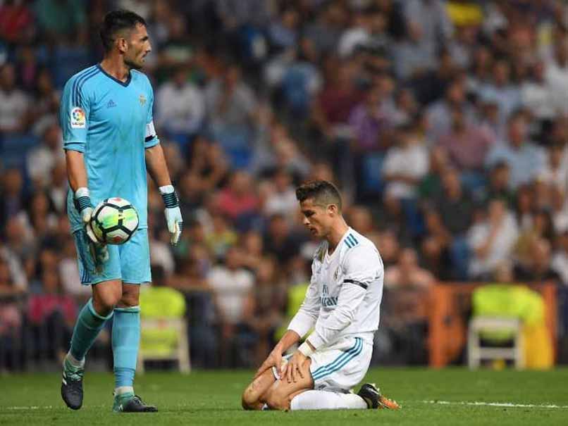 shocked real fell to their first defeat of the season against betis and failed to score for the first time in 74 matches photo afp