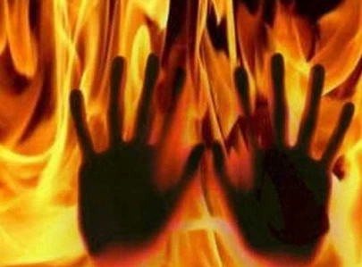 man burns private parts of wife