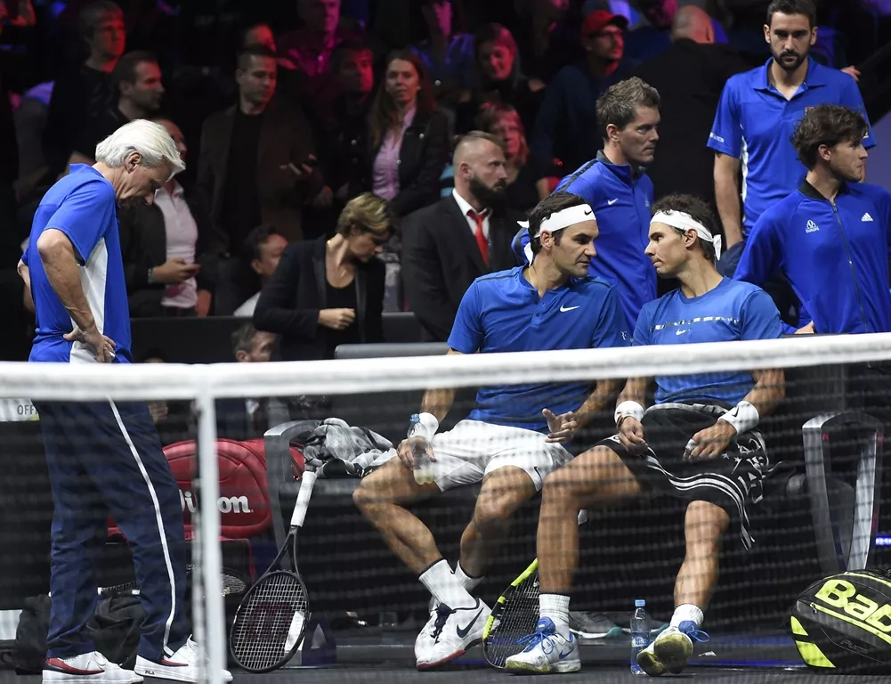 nadal 31 said he will remember the night he teamed up with his old rival and close friend federer for the first time photo afp