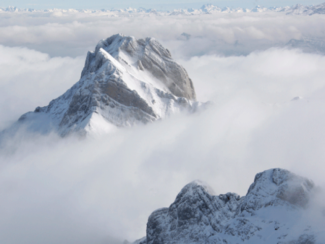 top of the mount saentis near schwaegalp in the eastern swiss alps october 15 2009 photo reuters
