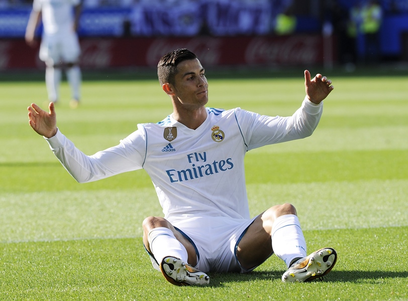 mixed form ronaldo is yet to get off the mark in la liga but did score twice in the first champions league group game photo afp