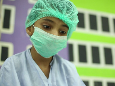 some superheroes fight villains others defeat cancer