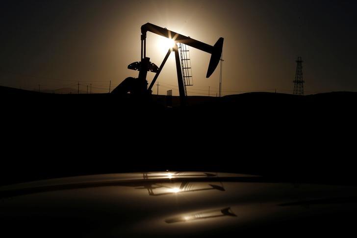 a pump jack is seen at sunrise photo reuters