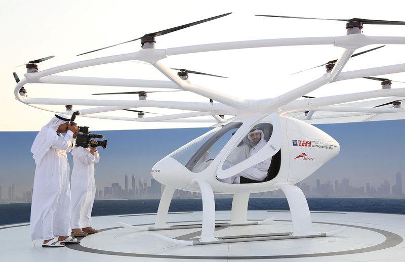 dubai starts tests in bid to become first city with flying taxis
