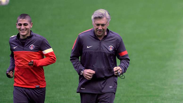 midfield maestro verratti who will be looking to control psg s midfield on wednesday credits ancelotti for his rise photo afp