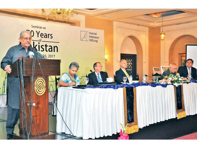 senate chairman raza rabbani speaks at a seminar on 70 years of pakistan photo online senate chairman raza rabbani speaks at a seminar on 70 years of pakistan photo online
