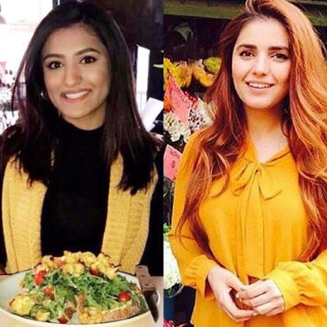 resham khan left and momina mustehsan right in bbc top 100 women 039 s list photo twitter