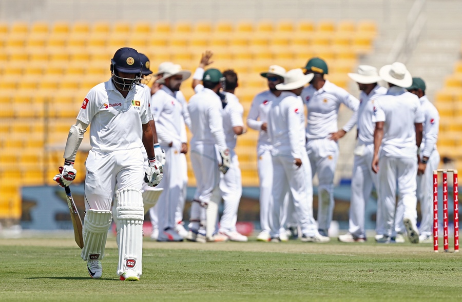 leading from the front chandimal came in with his side in trouble but played a captain s knock to steer them into the ascendancy at stumps on day one photo afp