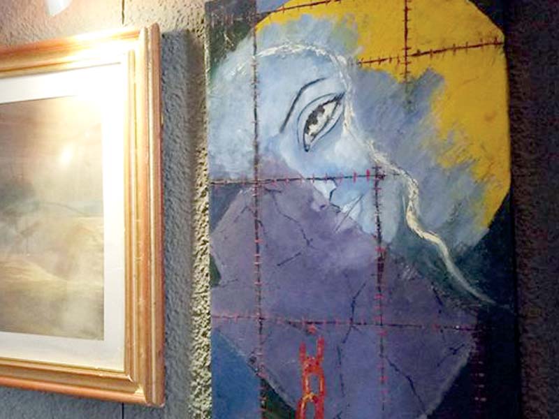 paintings on display at nishtar hall peshawar photo express