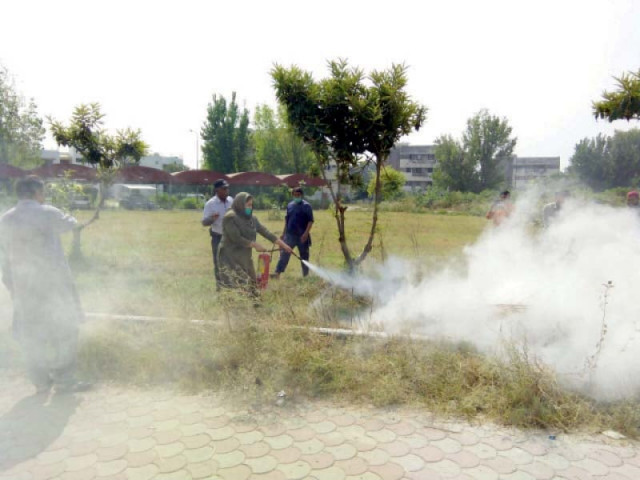 fire drill held at pims