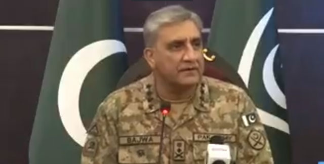 army cheif gen qamar bajwa addresses youth in balochistan on thursday screen grab