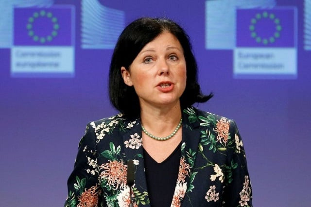 vera jourova above revealed her decision to staff during a meeting to discuss a new code of conduct for dealing with hate speech photo reuters vera jourova above revealed her decision to staff during a meeting to discuss a new code of conduct for dealing with hate speech photo reuters