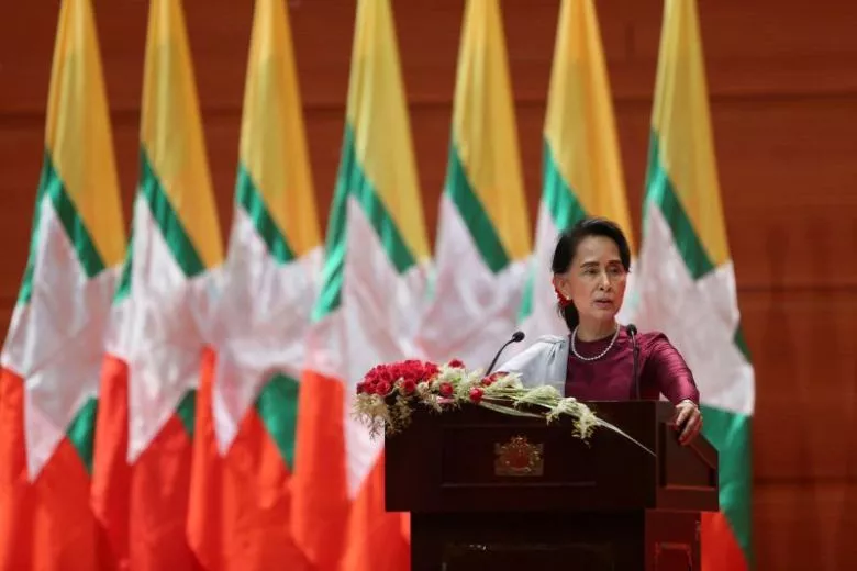 aung san suu kyi delivers a national address in naypyidaw on sept 19 2017 photo afp aung san suu kyi delivers a national address in naypyidaw on sept 19 2017 photo afp