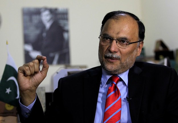 former interior minister ahsan iqbal photo reuters file