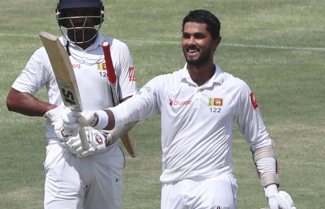 chandimal stayed unbeaten on 155 for sri lanka photo afp chandimal stayed unbeaten on 155 for sri lanka photo afp