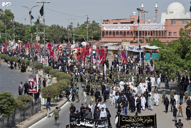 muharram processions culminate peacefully