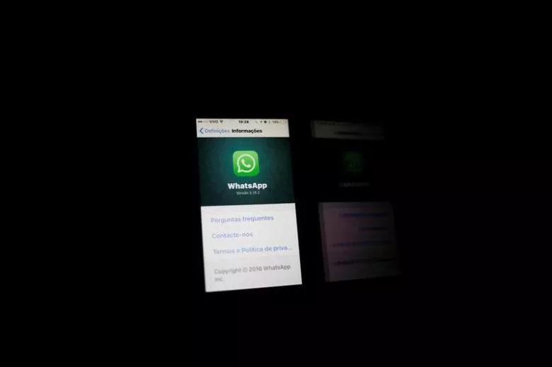 an illustration photo shows the whatsapp application logo on a mobile phone in rio de janeiro brazil may 2 2016 photo reuters an illustration photo shows the whatsapp application logo on a mobile phone in rio de janeiro brazil may 2 2016 photo reuters
