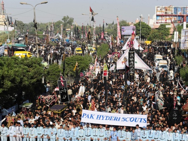 a file photo of a procession in karachi photo afp