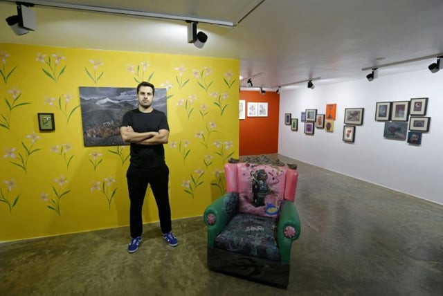 iranian hormuz hematian founder of the five year old dastan gallery in tehran photo afp iranian hormuz hematian founder of the five year old dastan gallery in tehran photo afp