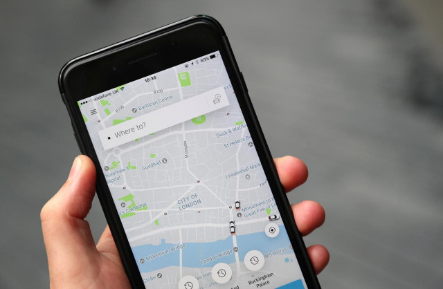 the uber app is seen on mobile telephone in london britain september 25 2017 photo reuters the uber app is seen on mobile telephone in london britain september 25 2017 photo reuters