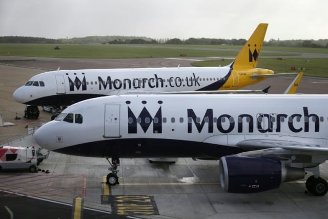 ens of thousands of monarch passengers have been stranded after the british airline declared bankruptcy photo afp