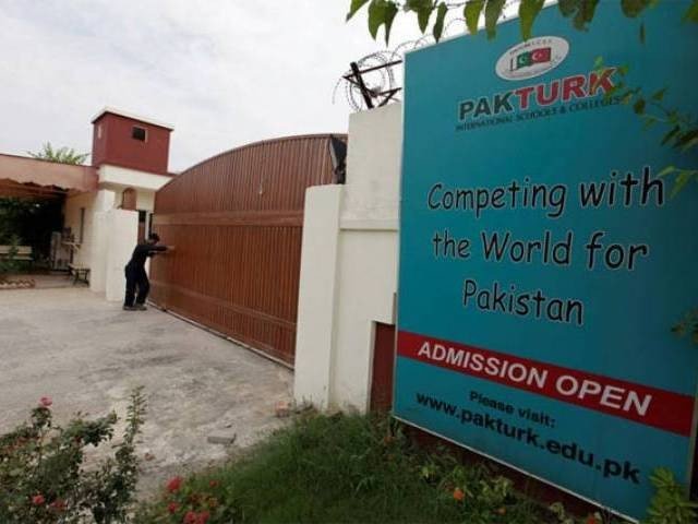 in december last year the deportation issue was taken up in court by a group of parents students and teachers of the pak turk schools against the deportation of turkish teaching staff following a request by the turkish government photo reuters