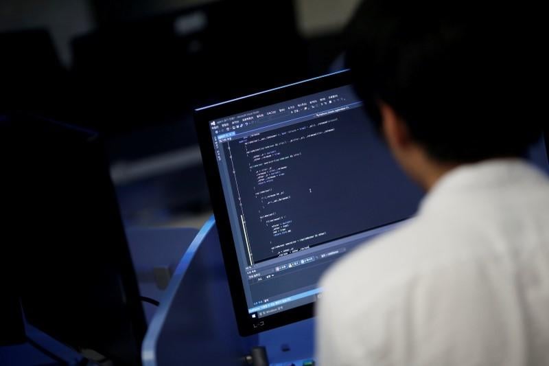 a student sits in front of a computer while demonstrating software during an interview with reuters at war room at the korea university in seoul south korea june 16 2016 photo reuters