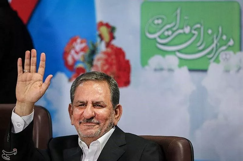 eshaq jahangiri gestures in this undated handout photo photo reuters eshaq jahangiri gestures in this undated handout photo photo reuters
