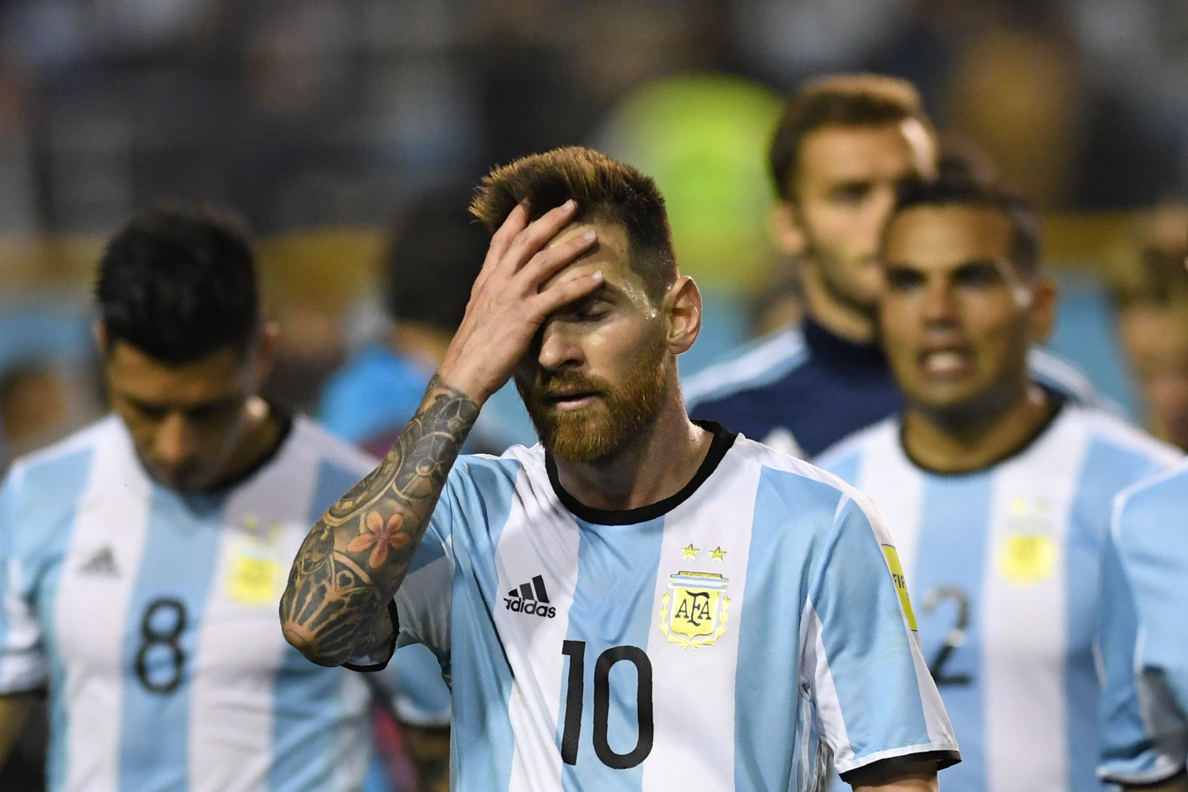 shooting boots missing argentina were held to a 0 0 draw in buenos aires by peru leaving the two time world champions outside the automatic qualification places as they head into the final round of fixtures next tuesday photo afp