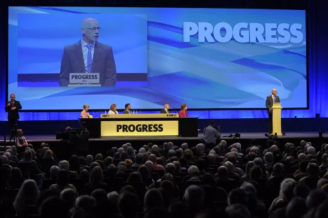 the scottish national party annual conference in glasgow photo afp the scottish national party annual conference in glasgow photo afp
