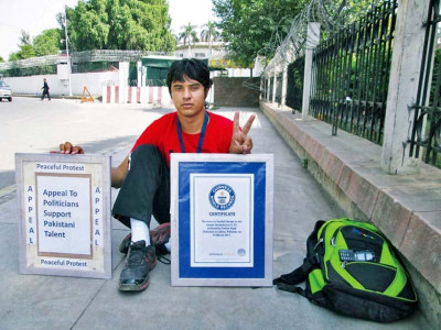guinness record holder ends month long protest