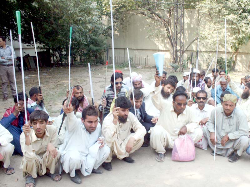 protesters demonstrate for acceptance of their demands photo ppi