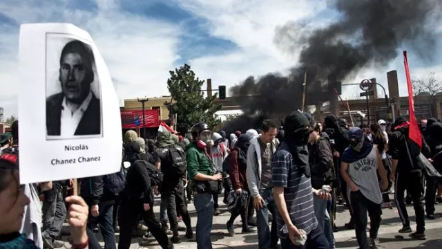 eight demonstrators were arrested and at least one officer received injuries during the clashes photo afp eight demonstrators were arrested and at least one officer received injuries during the clashes photo afp