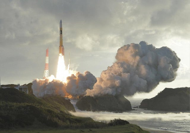 an h 2a rocket carrying japan 039 s fourth and final quasi zenith satellite the michibiki no 4 lifts off from the tanegashima space center in kagoshima prefecture southwestern japan in this photo taken by kyodo on october 10 2017 photo reuters an h 2a rocket carrying japan 039 s fourth and final quasi zenith satellite the michibiki no 4 lifts off from the tanegashima space center in kagoshima prefecture southwestern japan in this photo taken by kyodo on october 10 2017 photo reuters