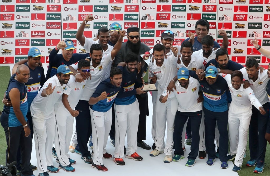 team performance sri lankan captain dinesh chandimal whose team was whitewashed in 9 0 in tests odis and t20is in august at the hand of the india hailed the players for putting up a combined performance against pakistan photo afp