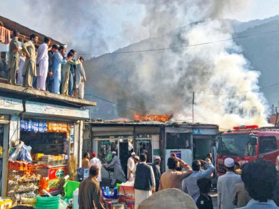 fire guts goods worth over rs3 5m in balakot