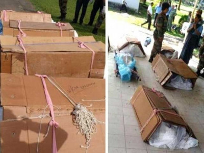indian army draws ire after images of fallen soldiers placed in cardboard boxes surface indian army draws ire after images of fallen soldiers placed in cardboard boxes surface